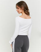 Basic T-shirt long sleeves | White
