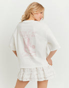 Oversized Printed T-Shirt | Off White
