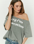 Printed T-shirt | Grey