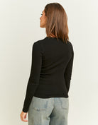 Wash Long Sleeves T-shirt | Black