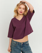 Oversized Basic Tshirt | Bordeau
