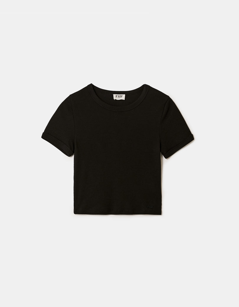 Basic T-shirt Short Sleeves | Black