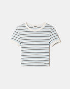 Basic T-shirt Short Sleeves | Blue Striped