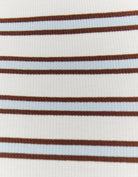 Basic T-shirt Short Sleeves | Brown Striped