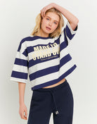 Oversized Printed T-shirt | Blue