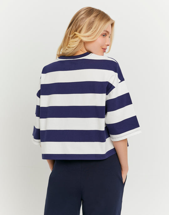 Oversized Printed T-shirt | Blue