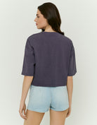 Oversized Printed T-Shirt | Purple