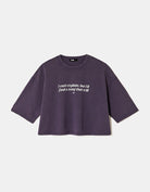 Oversized Printed T-Shirt | Purple