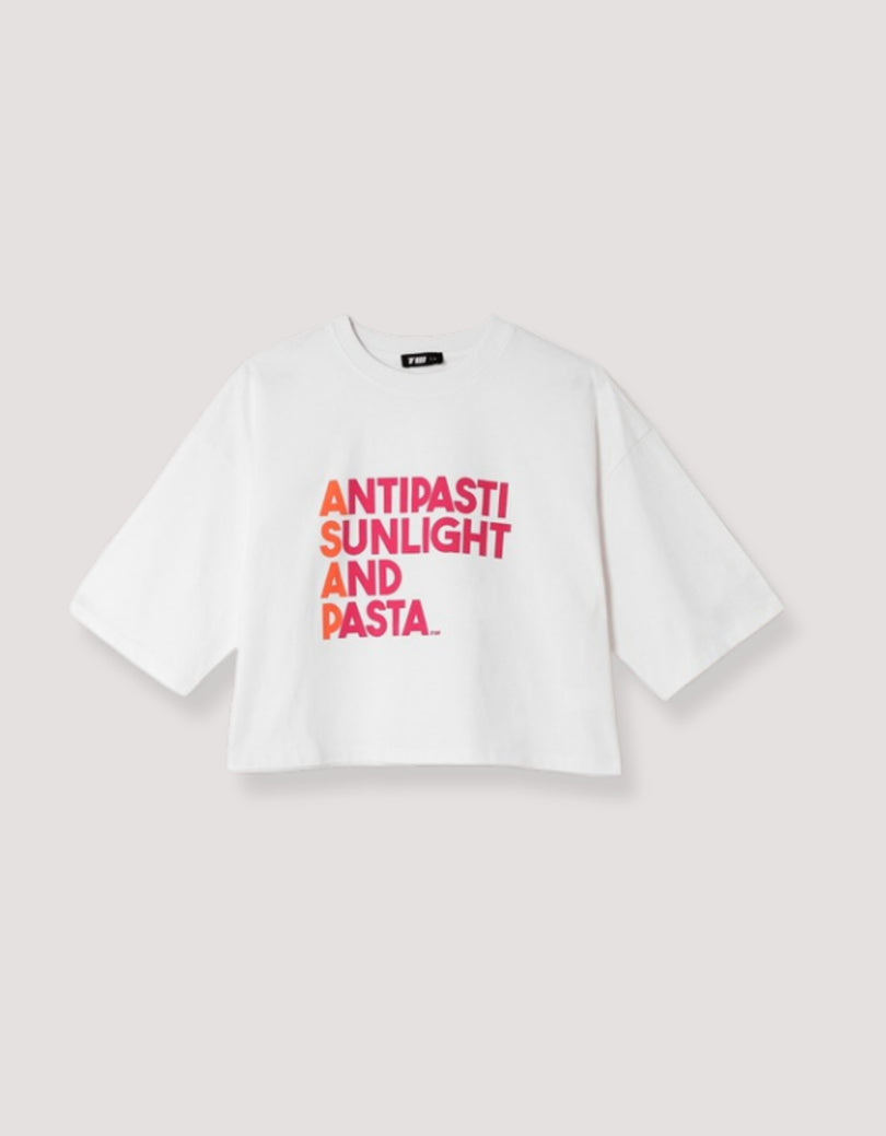 Oversized Printed T-Shirt | White