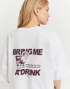 Oversized Printed T-Shirt | White