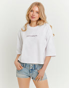 Oversized Printed T-Shirt | White