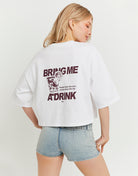Oversized Printed T-Shirt | White