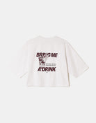 Oversized Printed T-Shirt | White