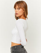 Cropped Basic T?Shirt | White