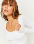 Cropped Basic T?Shirt | White