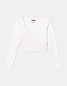 Cropped Basic T?Shirt | White