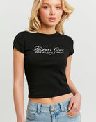 Printed T-Shirt | Black