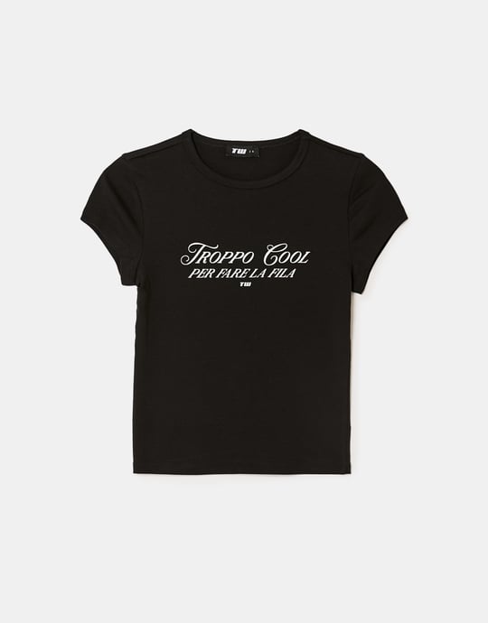 Printed T-Shirt | Black