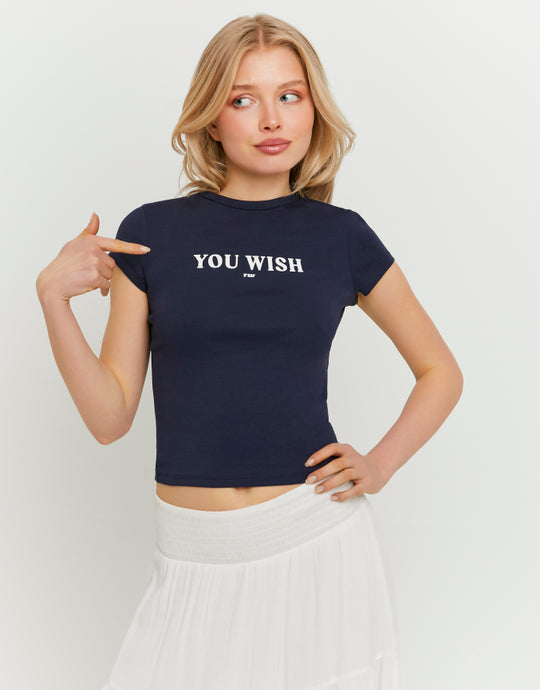 Printed T-shirt | Navy
