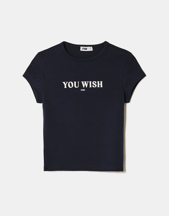 Printed T-shirt | Navy