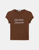 Printed T-shirt | Brown