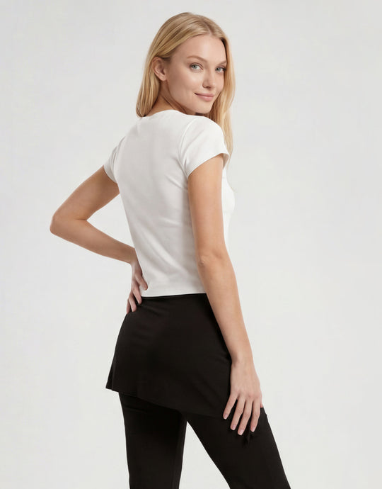 Printed T-shirt | White