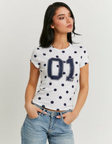 Printed T-Shirt | White