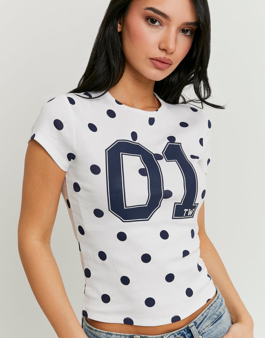 Printed T-Shirt | White