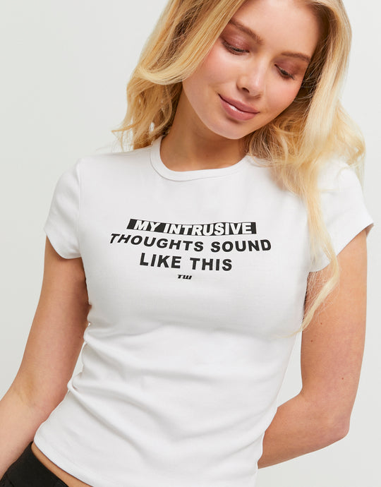 Printed T-Shirt | White
