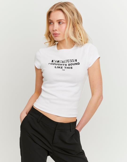 Printed T-Shirt | White