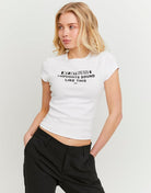 Printed T-Shirt | White