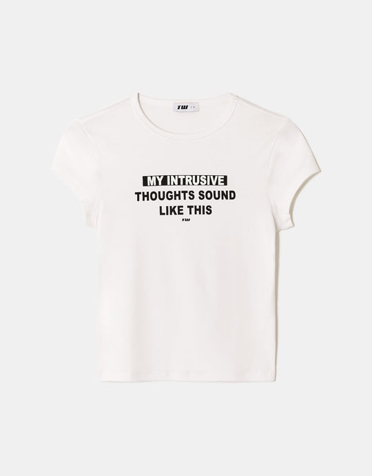 Printed T-Shirt | White