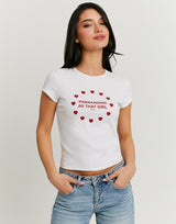 Printed T-Shirt | White