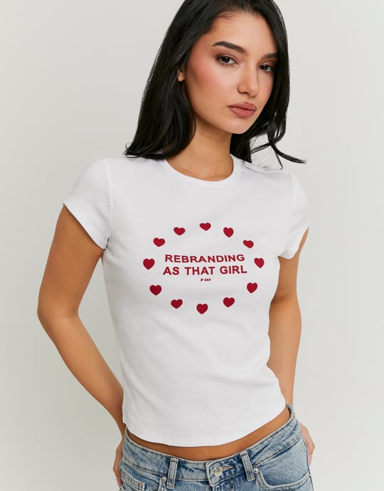 Printed T-Shirt | White