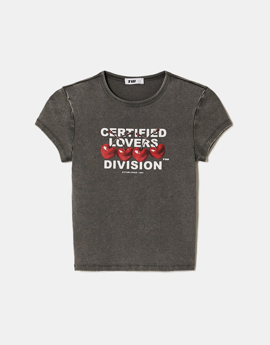 Printed T-shirt | Grey