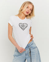 Printed T-shirt | White