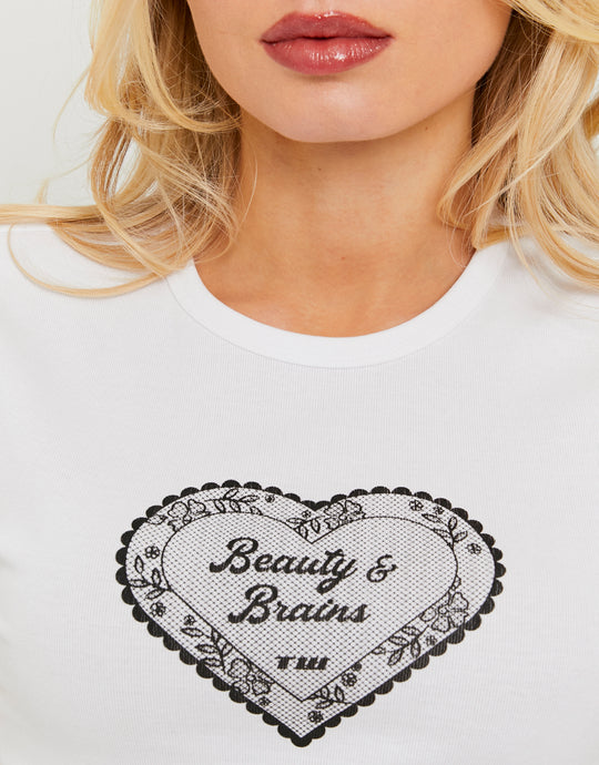 Printed T-shirt | White