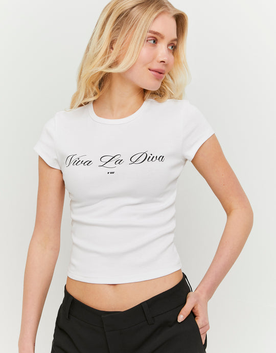 Printed T-shirt | White