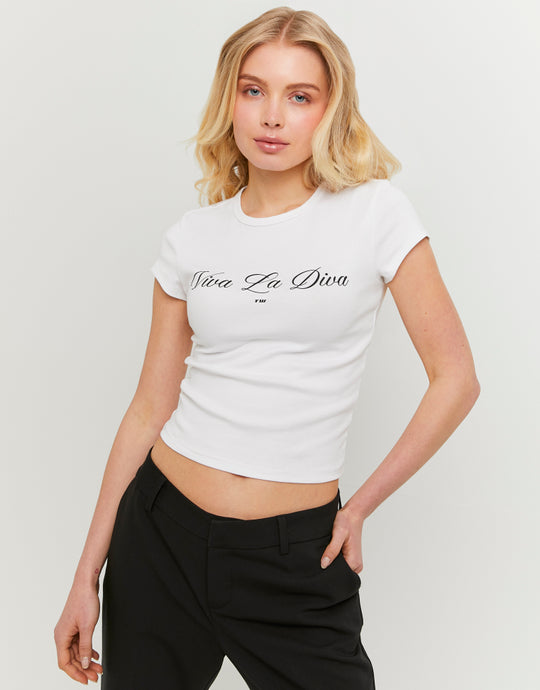 Printed T-shirt | White
