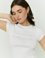 Printed T-Shirt | White
