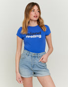 T-shirt with Print | Blue