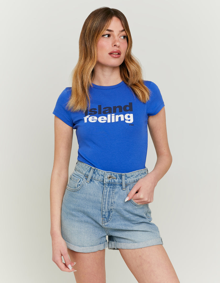 T-shirt with Print | Blue