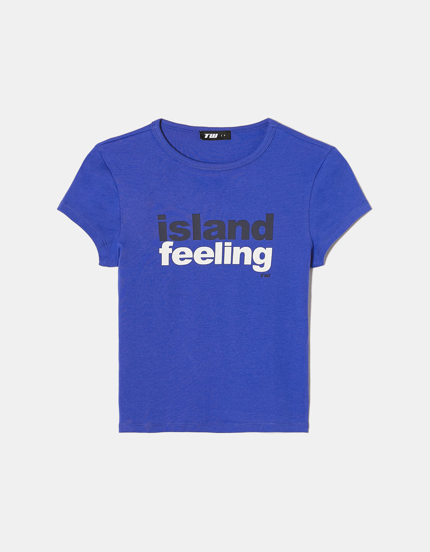 T-shirt with Print | Blue