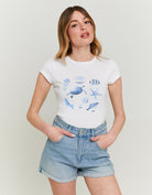 T-shirt with Print | White