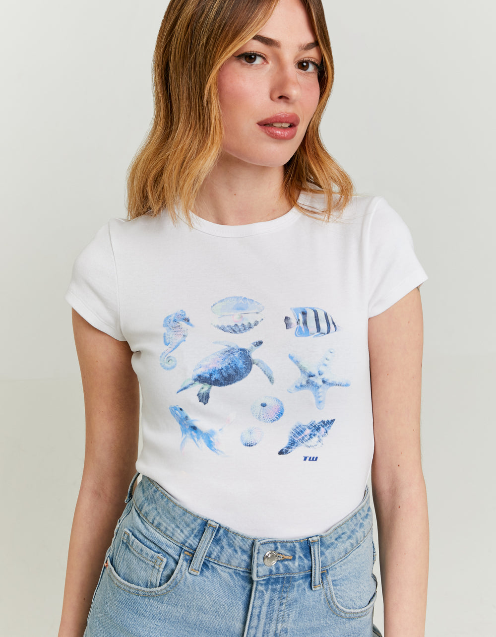 T-shirt with Print | White