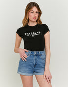T-shirt with Print | Black