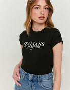 T-shirt with Print | Black