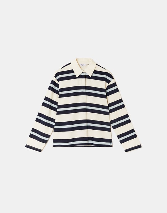 Striped Polo | Off White