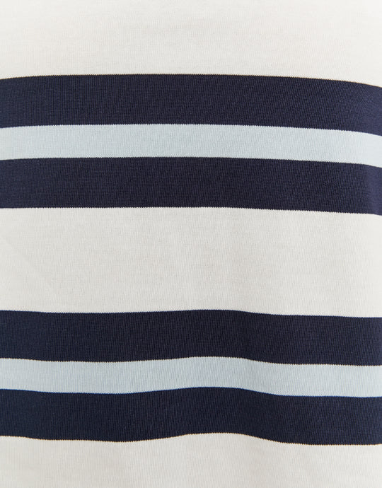 Striped Polo | Off White