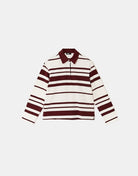 Striped Polo | Bordeau
